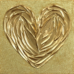Cynthia Coulombe-Bégin: Shining Gold Love Heart