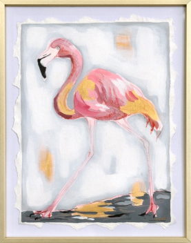 Kellie Newsome: Pink Lady Walking Left