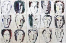 Bernhard Zimmer: Faces 25 (Kopfbild 25)