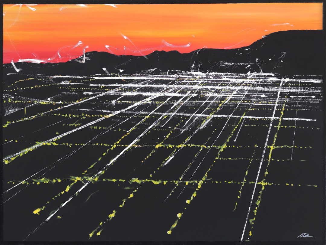 Pete Kasprzak: La Brea Sunset Aerial image 1