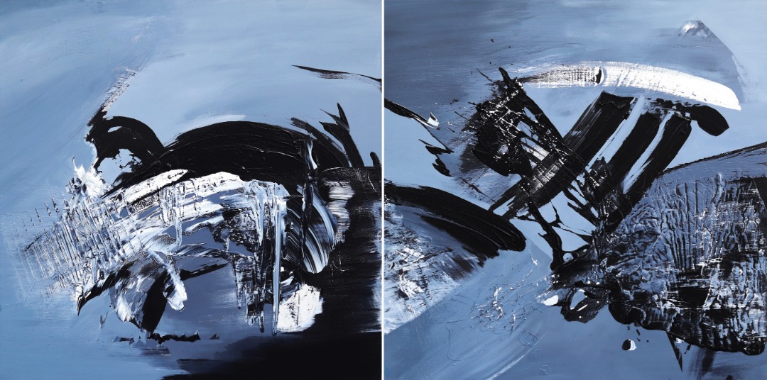 Gail Titus: Taking The Plunge (Diptych) image 1