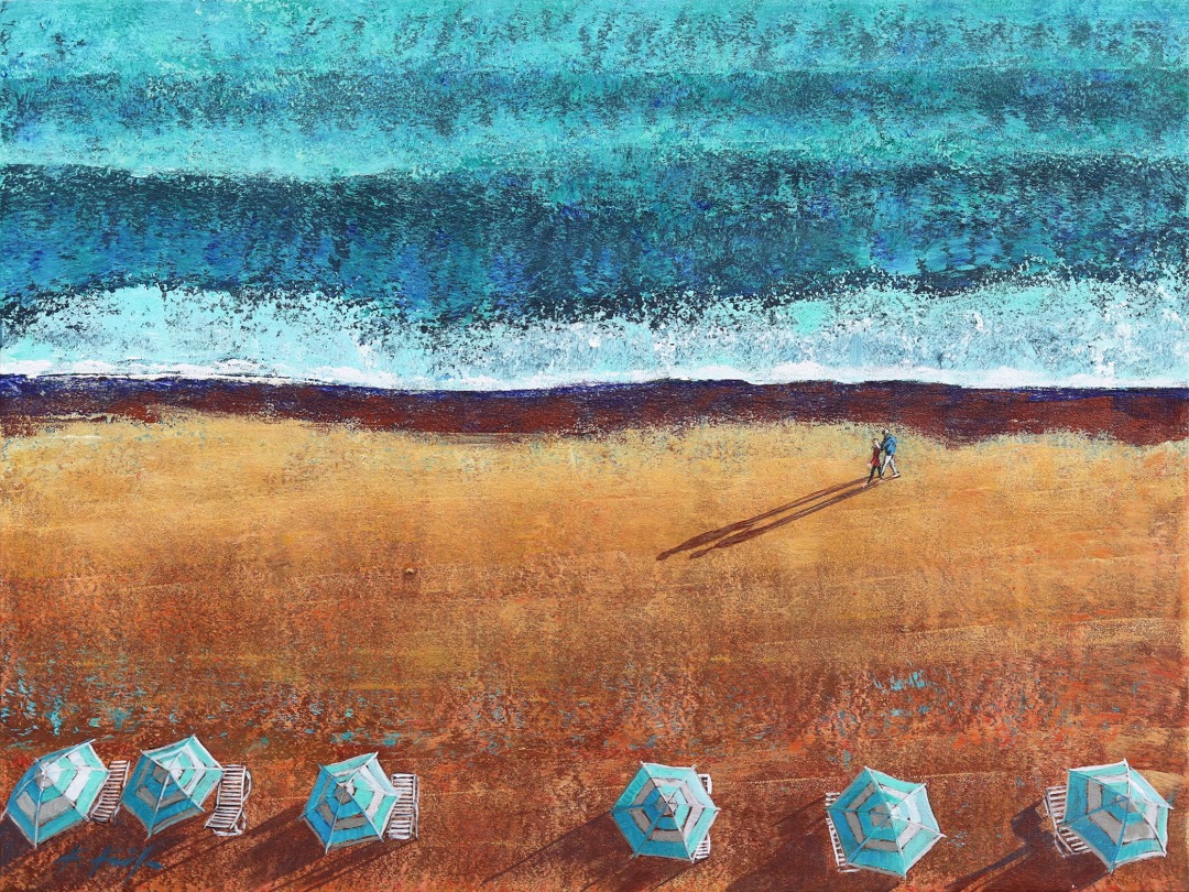 Kathleen Keifer: Long Shadows Beach Walk image 1