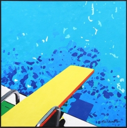 Michael Giliberti: Pool With Yellow Diving Board II