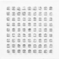 Len Klikunas: White on Gray Pictograph