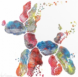 Virginie Schroeder: Dog Balloon Explosion: Love Save Me