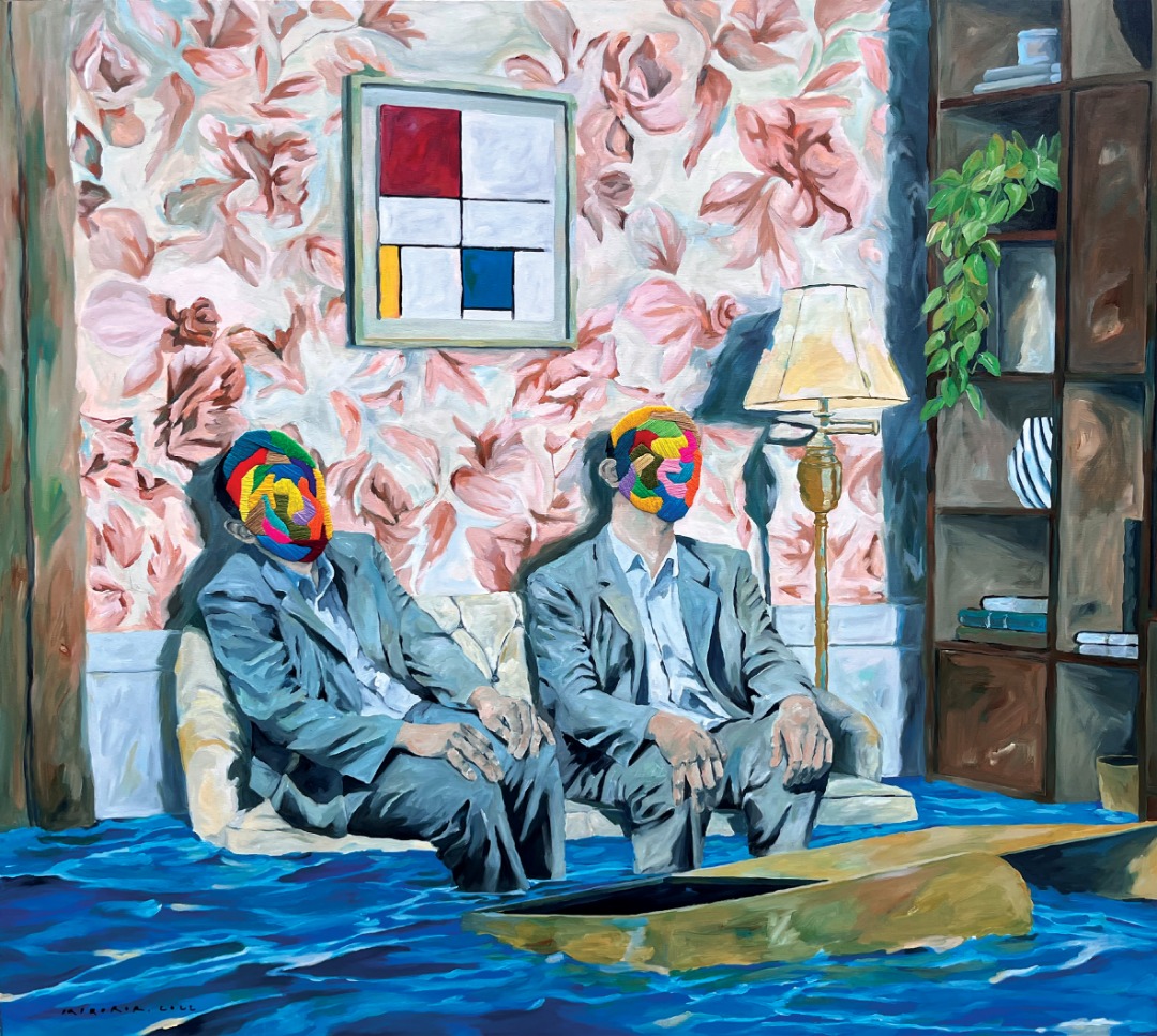 Iqi Qoror: Blue Underneath Mondrian image 1