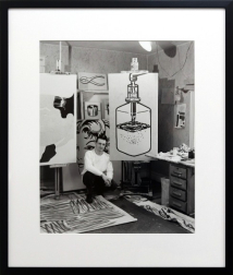 Ben Martin: Roy Lichtenstein 1962 Silver Gelatin Print