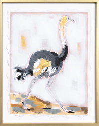 Kellie Newsome: Elegant Bird Facing Right