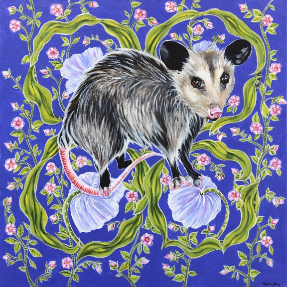 Naomi Jones: Possum on Blue image 1