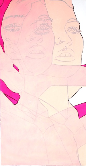 Hilary Bond: Magenta and Light Pink #1 image 1