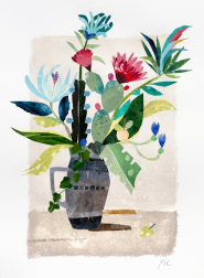 Maria C Bernhardsson: Blue Desert Flowers