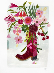 Maria C Bernhardsson: Howdy! (pink)