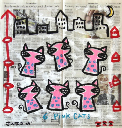 Gary John: 6 Pink Cats