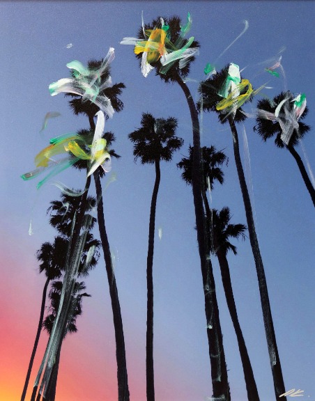 Pete Kasprzak: Santa Barbara Sky High Palms I image 1