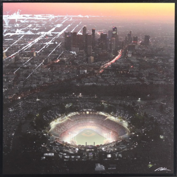 Pete Kasprzak: Dodger Stadium Sky High - Orange Glow