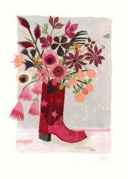 Maria C Bernhardsson: Howdy! (Pink Stars)
