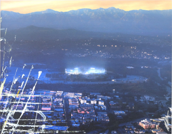 Pete Kasprzak: Dodger Stadium From The Sky (Blue)