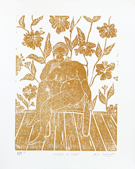Ama Liyanage: Woman At Leisure - Yellow Ochre (2/7) image 1
