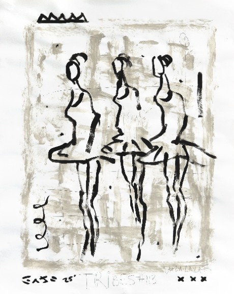 Gary John: Three Grey Twirlers image 1