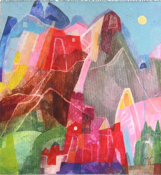 Maria C Bernhardsson: House and Sunset image 1
