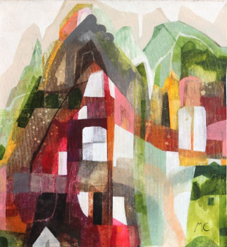 Maria C Bernhardsson: House on a Hill 1