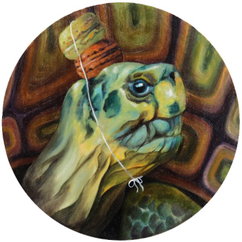 JJ Galloway: Turtle with a Macaroon Crown No. 2