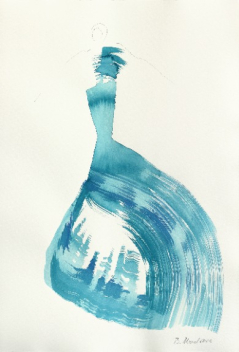 Bettina Mauel: The Cyan Dress 2