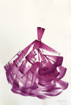 Bettina Mauel: The Deep Magenta Dress 7