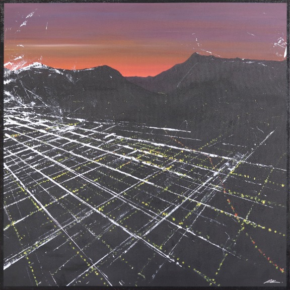 Pete Kasprzak: Hollywood Freeway Sunset Aerial image 1