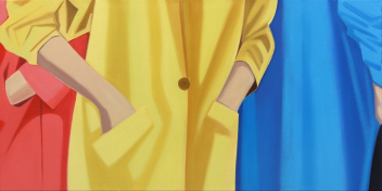 Darwin Estacio Martinez: Blue, Yellow, and Salmon