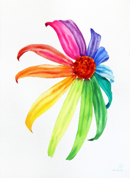 Xiao Wen Xu: Rainbowland Coneflower image 1
