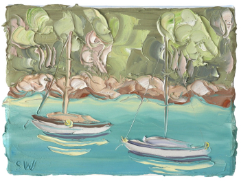 Sally West: Berry's Bay Study 2 (19.6.23) - Plein Air