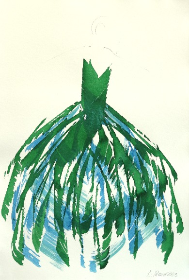 Bettina Mauel: The Blue Green Dress 1 image 1