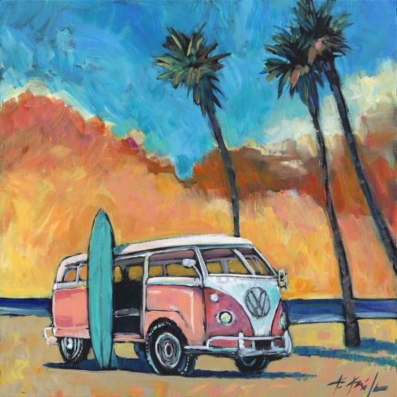 Kathleen Keifer: Sunset VW Van image 1