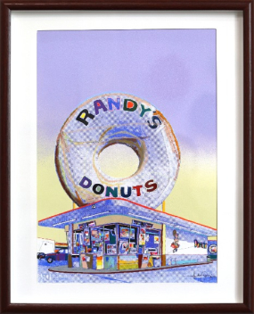 Fabio Coruzzi: Giant Donut In Inglewood (Blue)