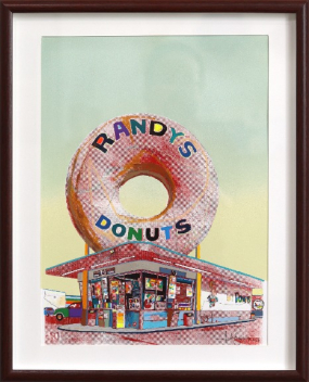 Fabio Coruzzi: Giant Donut in Inglewood (Red)