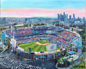 Kathleen Keifer: Pink Skies at Dodger Stadium