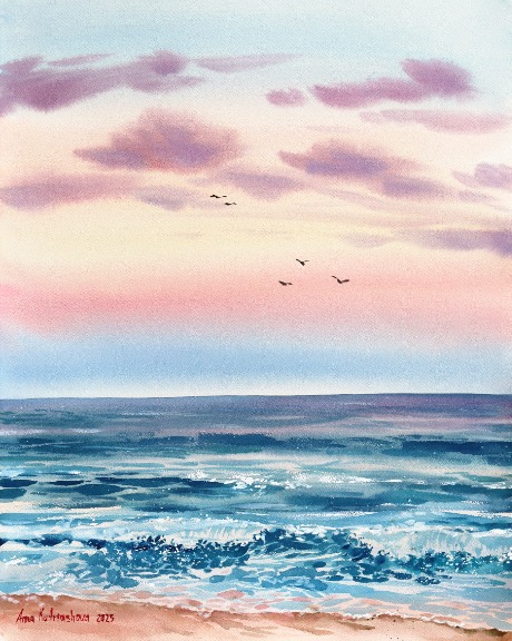 Anna Kudriashova: Sunset on the Beach image 1