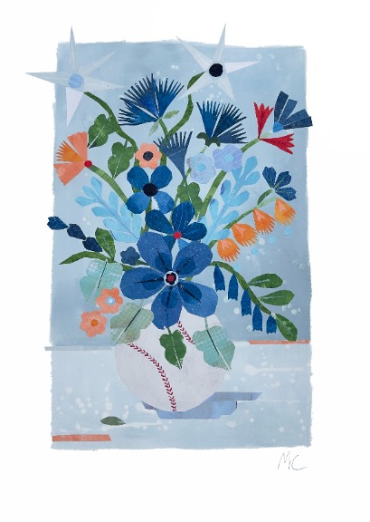 Maria C Bernhardsson: The Baseball Bouquet, Mets image 1