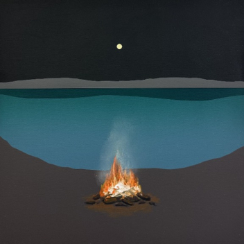 Mike Gough: Tide & Time #9 (Beach Fire)