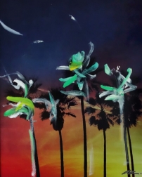 Pete Kasprzak: Palms at Twilight