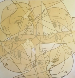 Hilary Bond: Untitled (Gold Kate 4x)