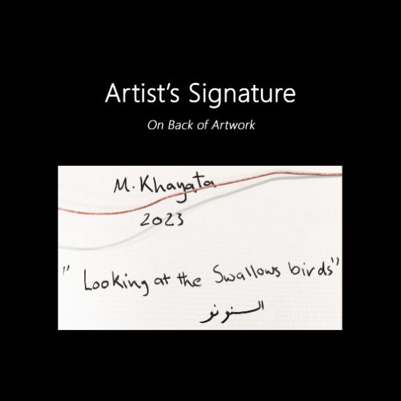 Mohamad Khayata: Looking at the Swallow Birds image 10