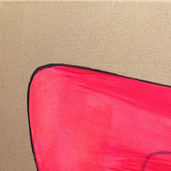 Hilary Bond: Untitled (Pink and Gold Tie) image 2