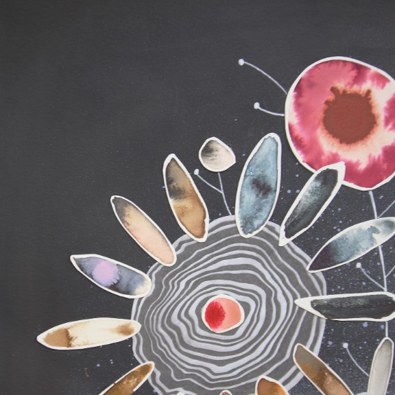 Krisanne Souter: Flower Arrangement in Ochre Glazed Pot image 2