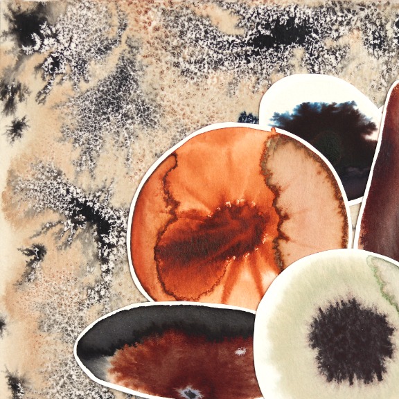 Krisanne Souter: Flowers in Brown Striped Vase image 2