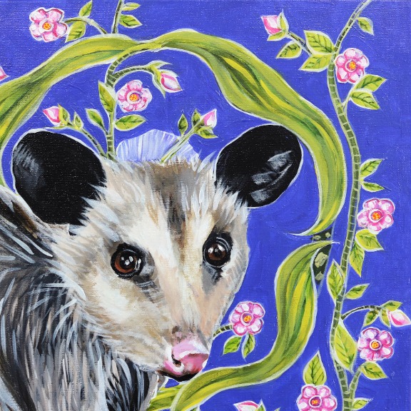 Naomi Jones: Possum on Blue image 3