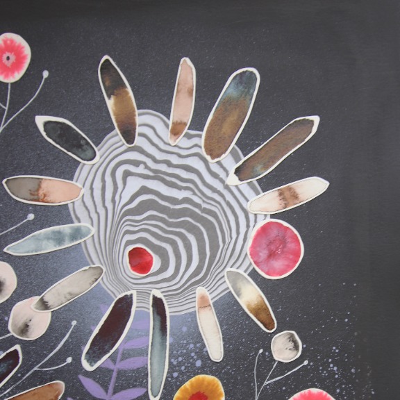 Krisanne Souter: Flower Arrangement in Ochre Glazed Pot image 3