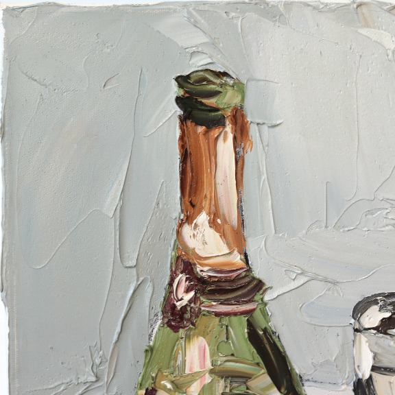 Sally West: Champagne Bottle, Glass, and Berries image 3
