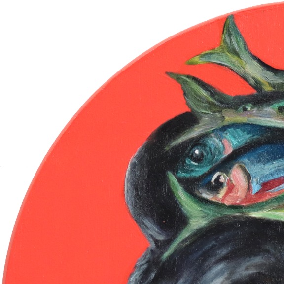 JJ Galloway: Black Bear's Fish Tower Top Hat image 3